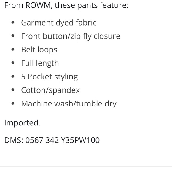 Men’s ROWM Khaki Jeans - Picture 5 of 7